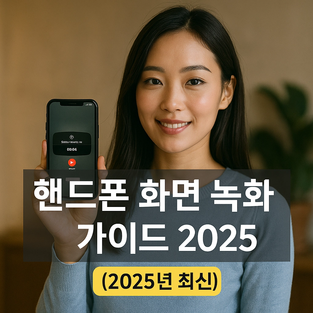핸드폰 화면 녹화 가이드 2025