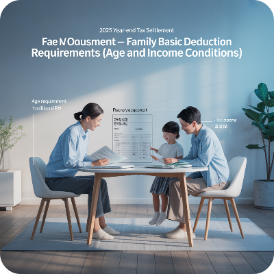 2025 연말정산 부양가족 기본공제 요건 이미지