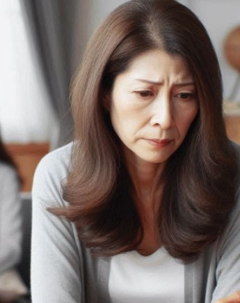 갱년기 여성 사진