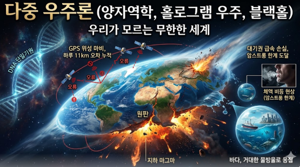 양자역학의 확률적 분기와 거품 우주론, 블랙홀 정보 역설을 시각화한 다중 우주론