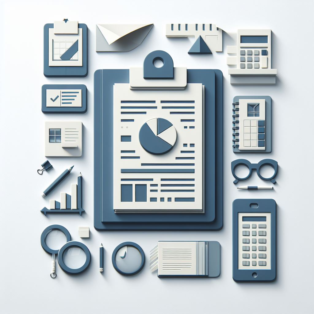 각종 서류 아이콘 모음