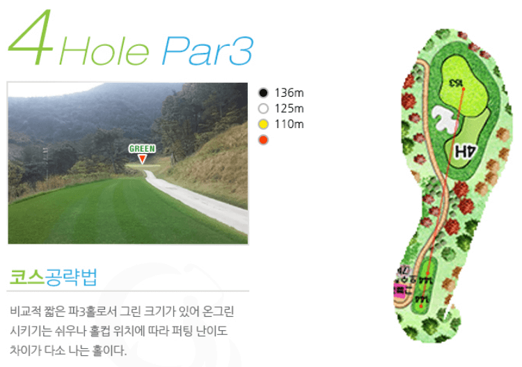 밀양 컨트리클럽 코스공략도 4