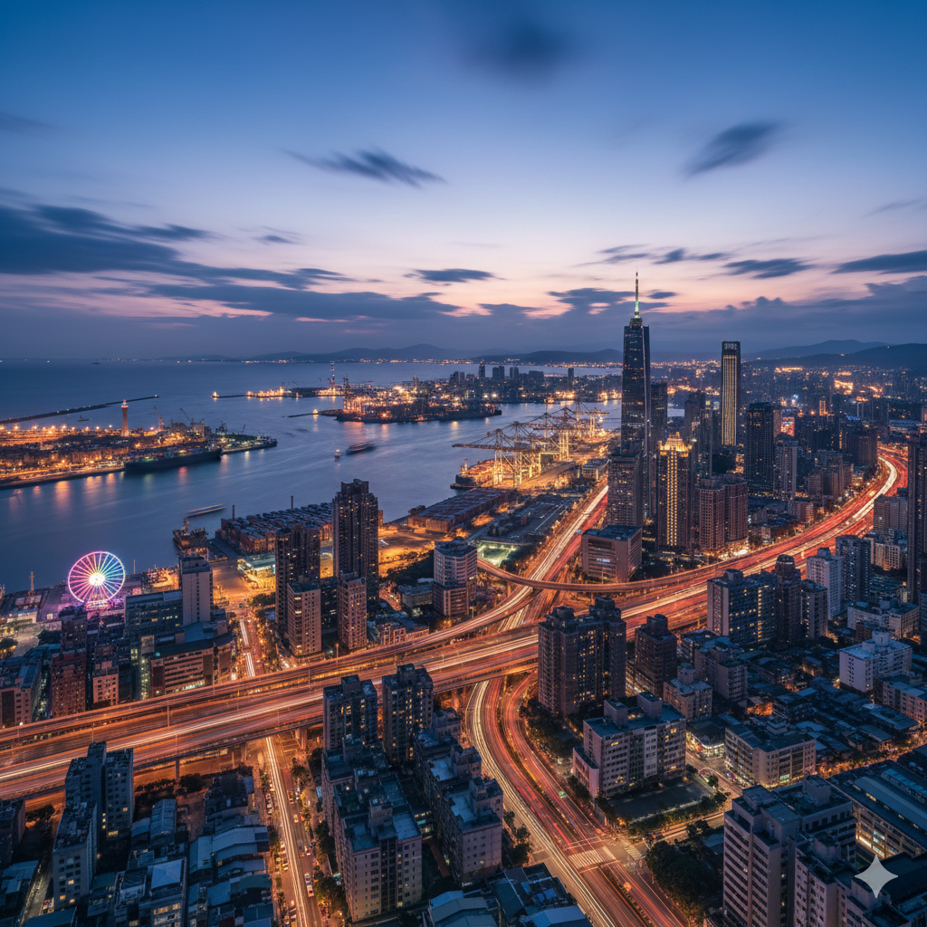 대만의 대표적인 항구도시 가오슝