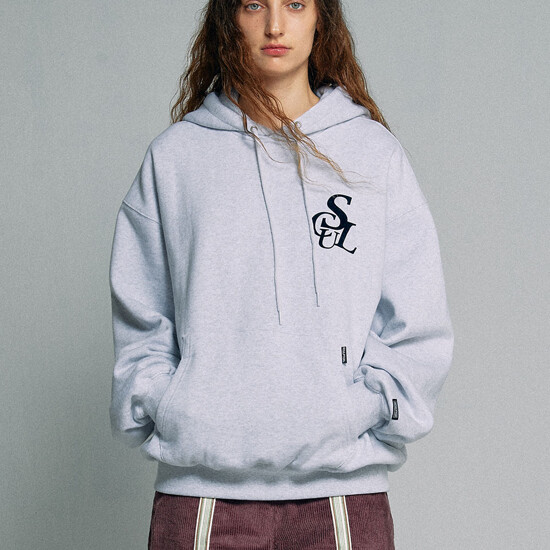 스컬프터 SCULPTOR Flocking Symbol Logo Hoodie Melange 티셔츠