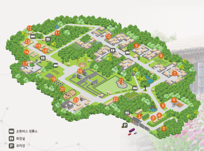 제주민속촌 안내도