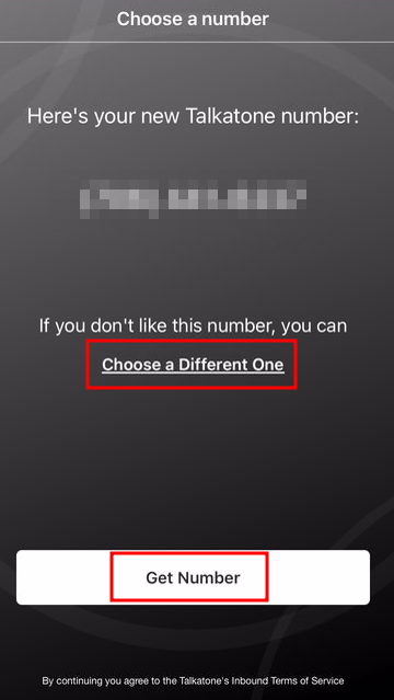 Talkatone 가상 번호 발급