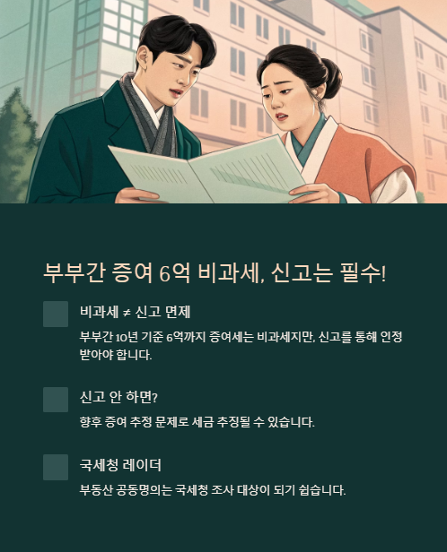 부부간 증여 6억 비과세 질문