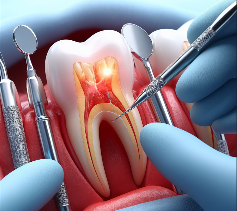 치아 신경치료 이미지