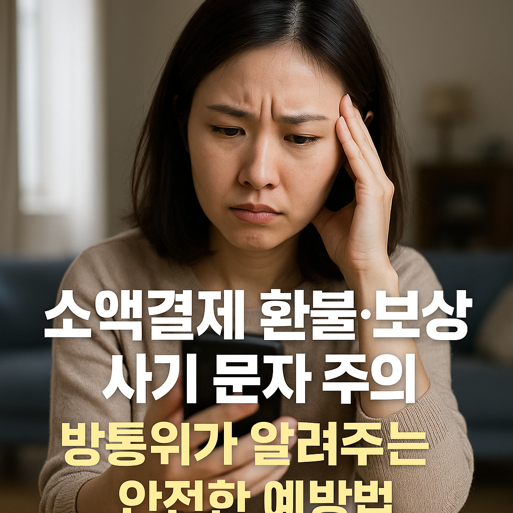 휴대폰 소액결제 피해 예방법