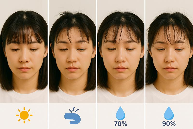 앞머리 고정이 안 되는 날