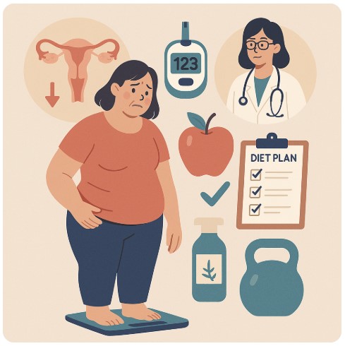 의학적으로 본 갱년기 체중 조절 이미지