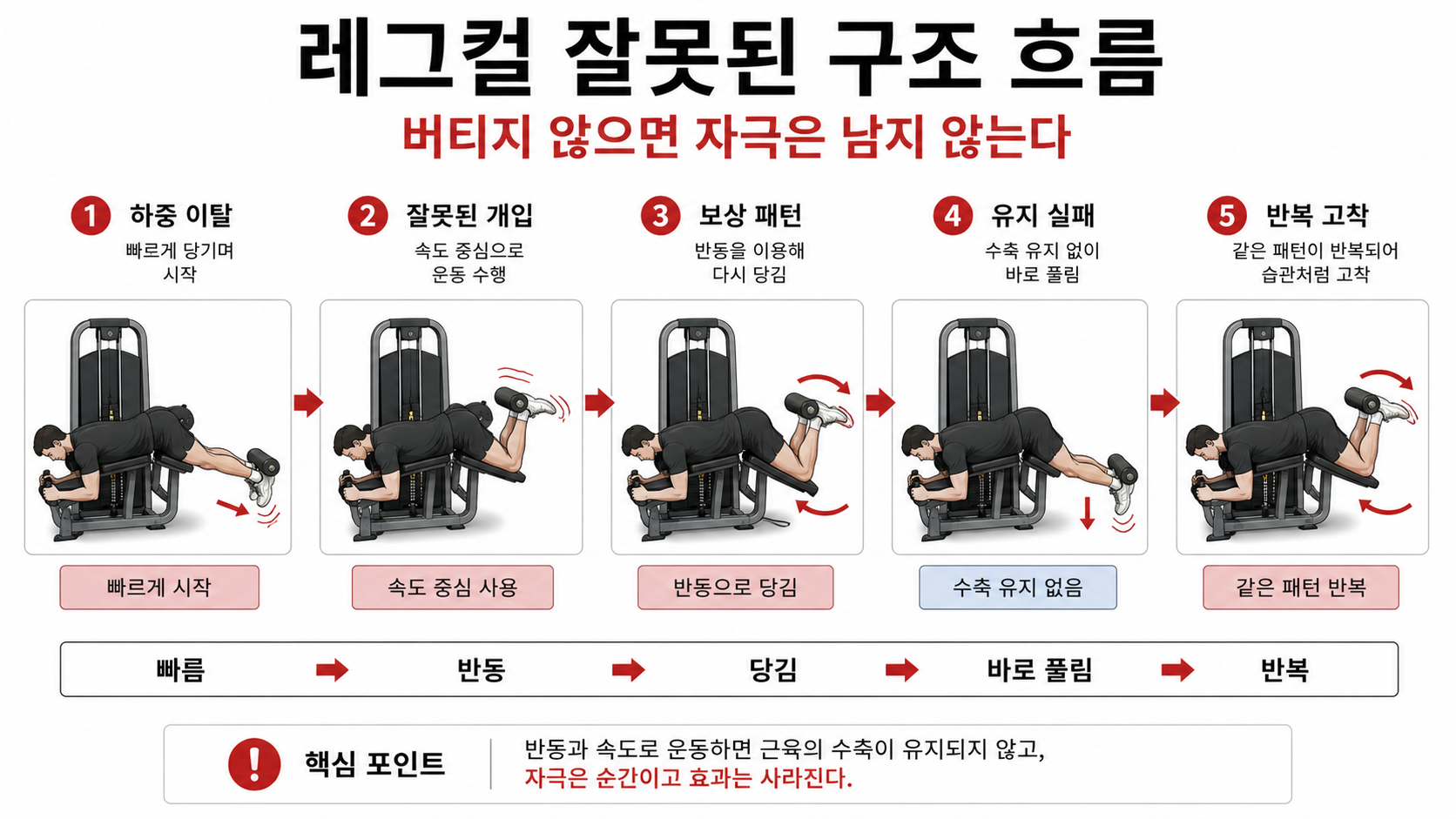 레그컬 잘못된 구조 흐름