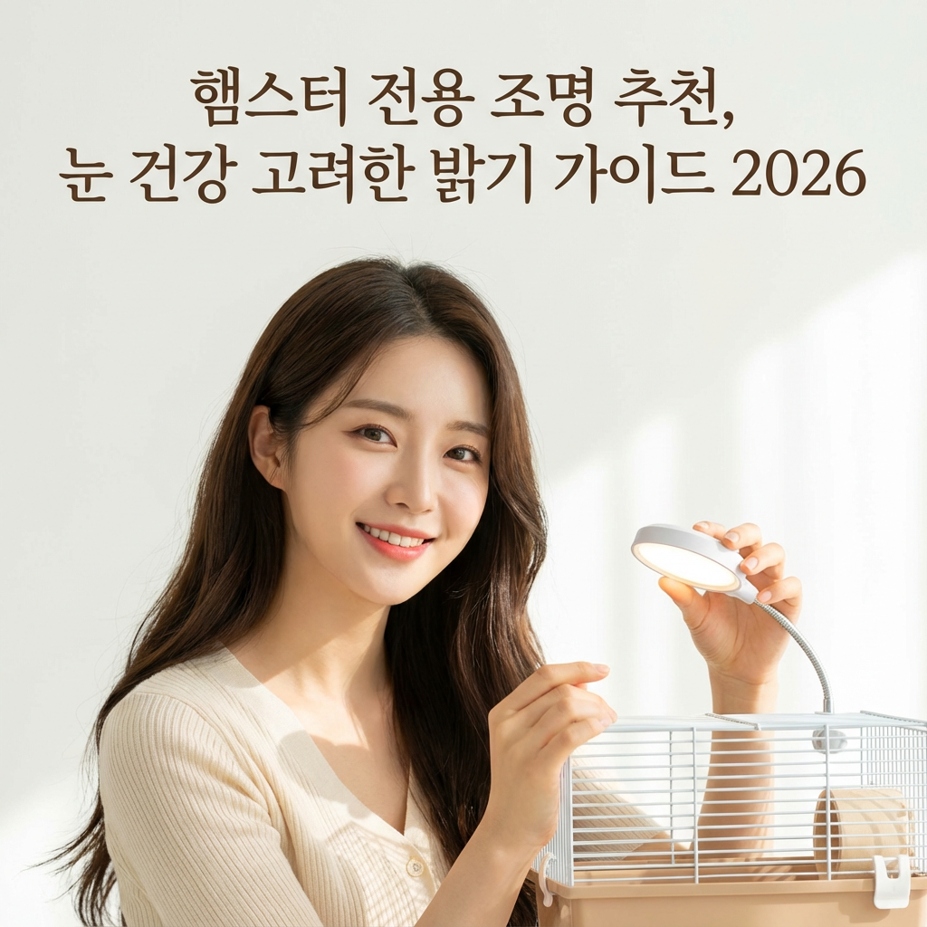 햄스터 전용 조명 추천 ｜ 눈 건강 고려한 밝기 가이드 2026