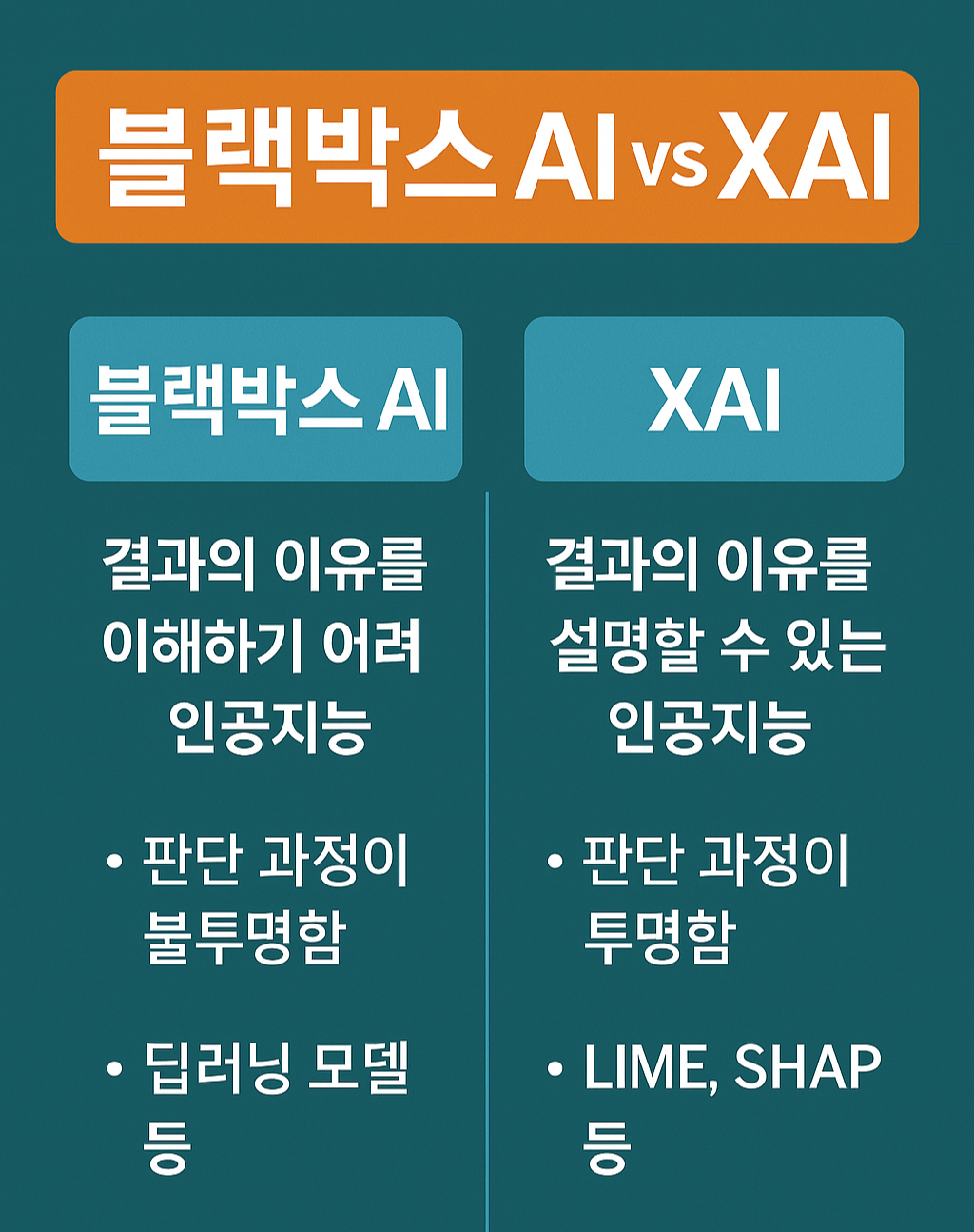 블랙박스 AI와 XAI