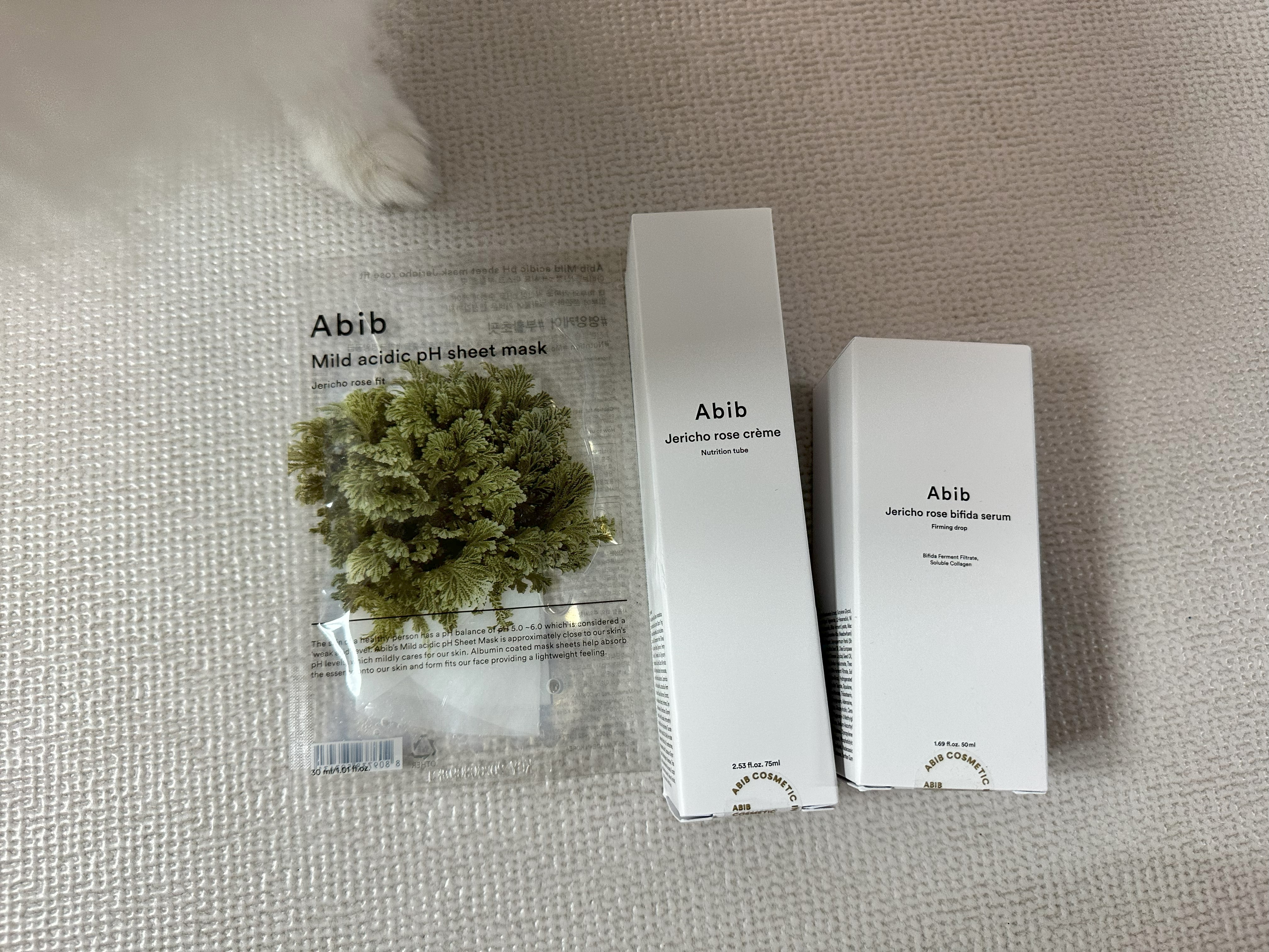 아비브 부활초 크림과 세럼, 마스크팩