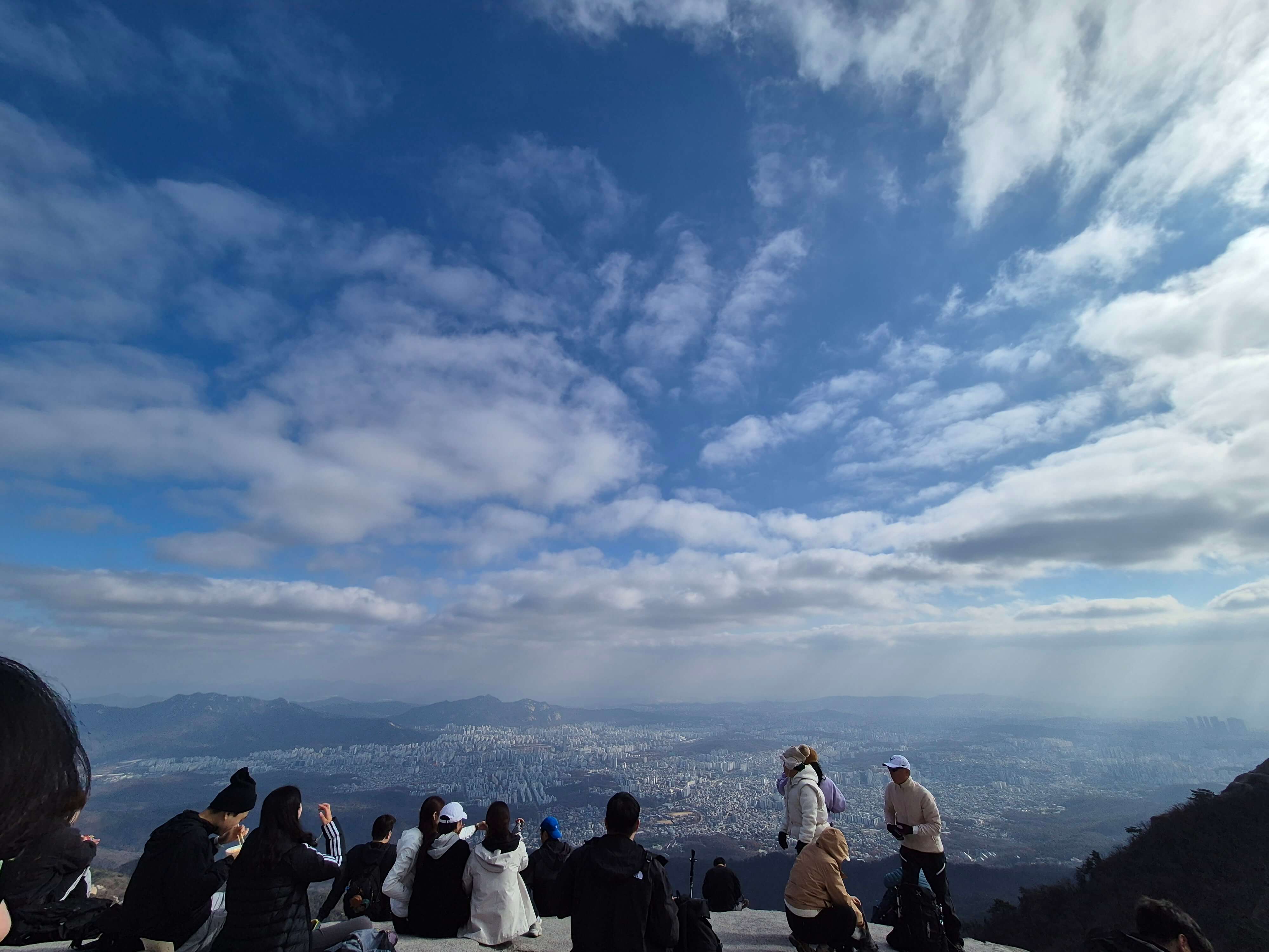 북한산 백운대 정상