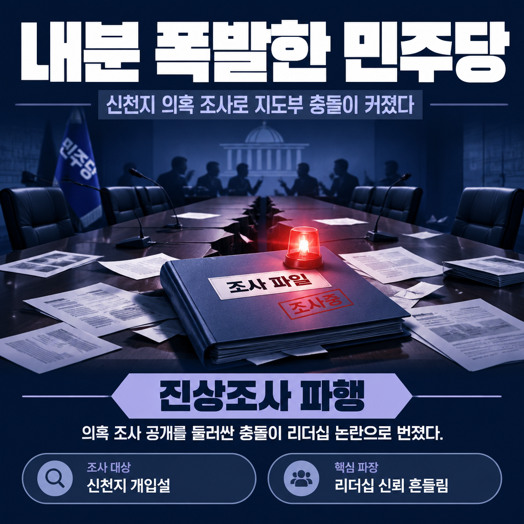 내분 폭발한 민주당