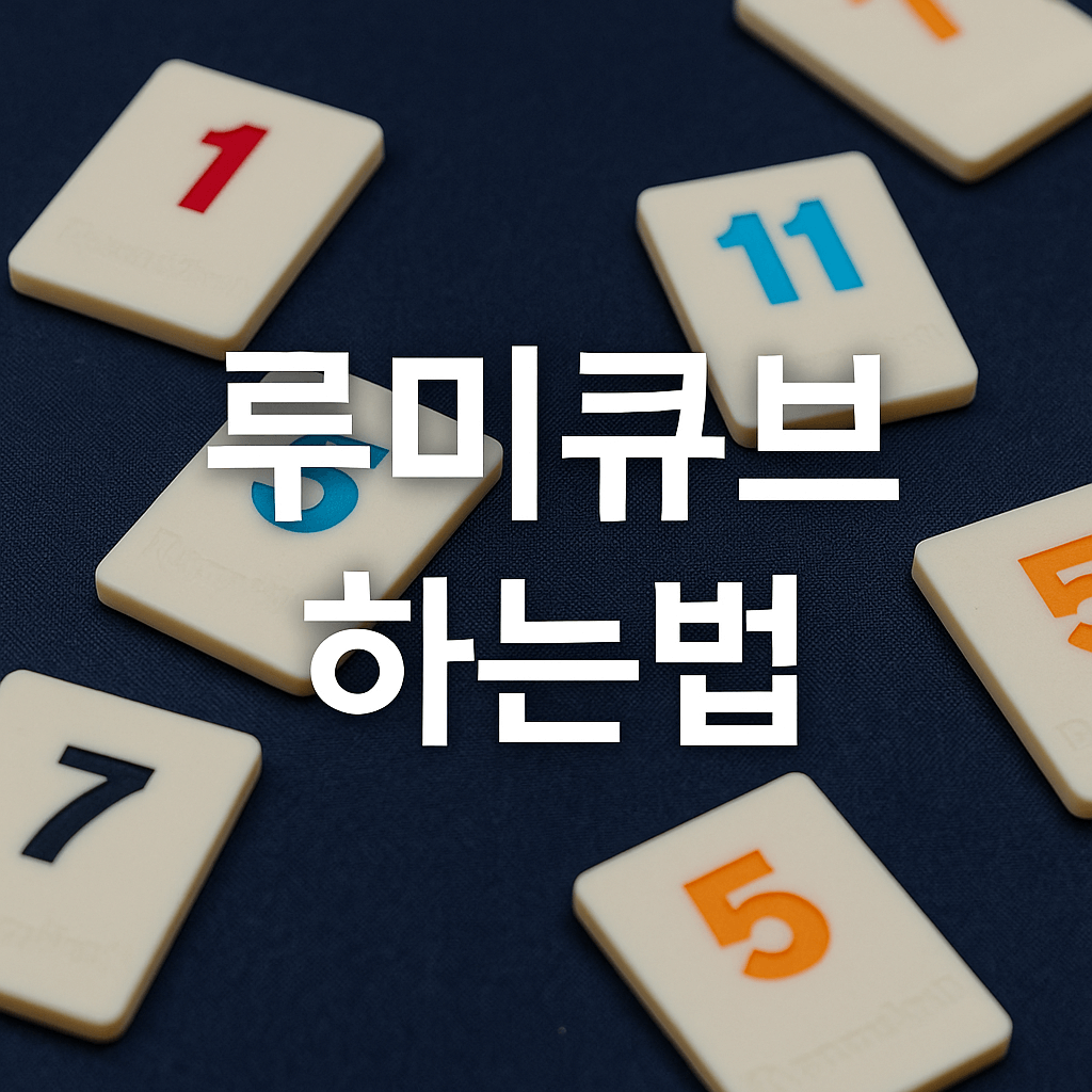 루미큐브 하는법