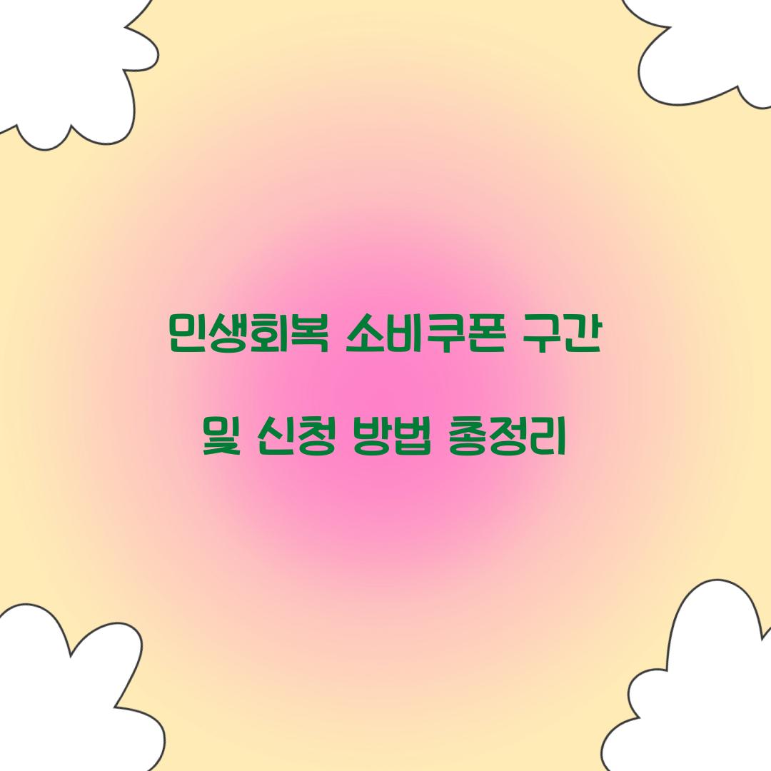 민생회복 소비쿠폰 구간
