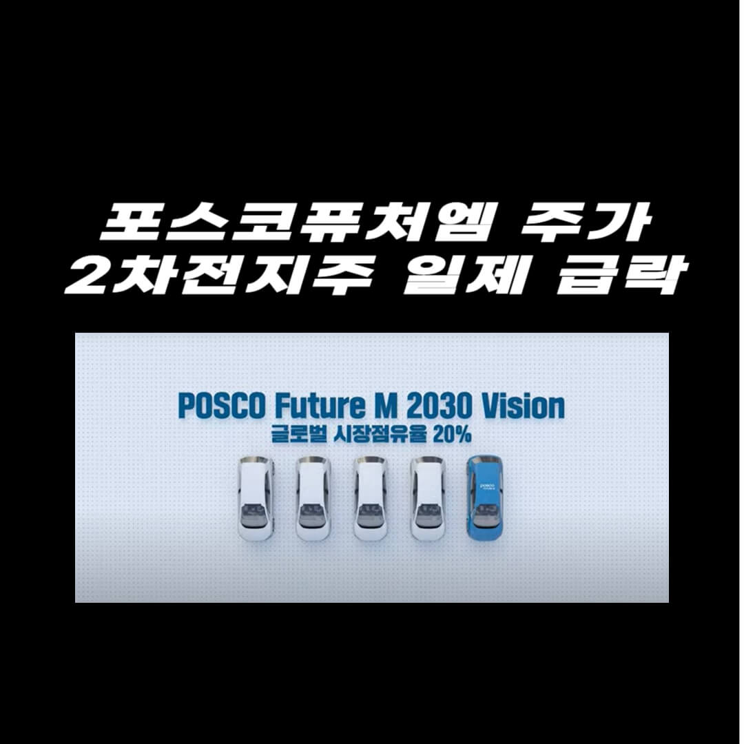 포스코퓨처엠-주가-2차전지주 일제 급락-썸네일