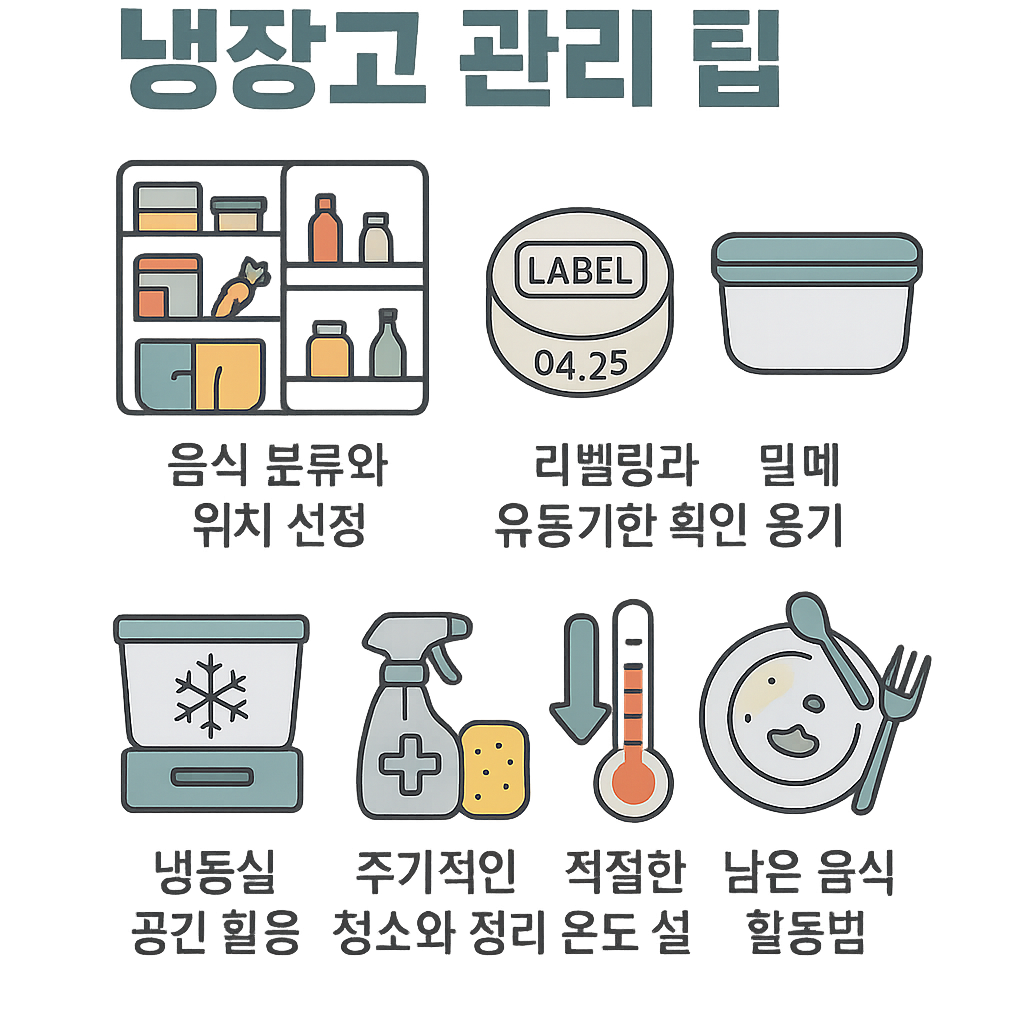 음식물 낭비를 줄이는 냉장고 관리 팁