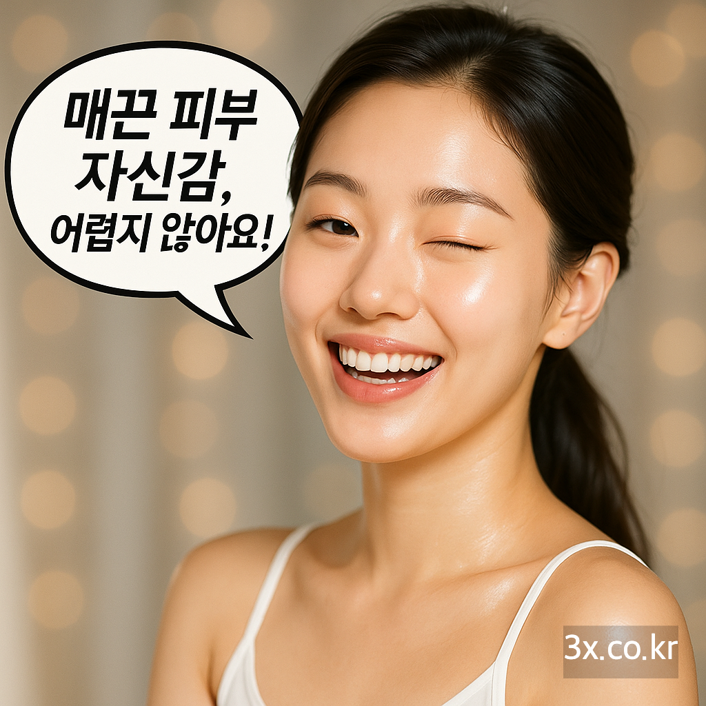 매끈 피부 자신감, 어렵지 않아요!