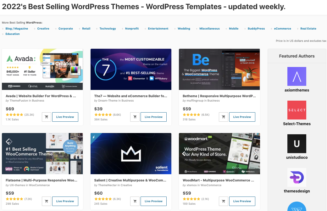 2022년 인기 유료테마