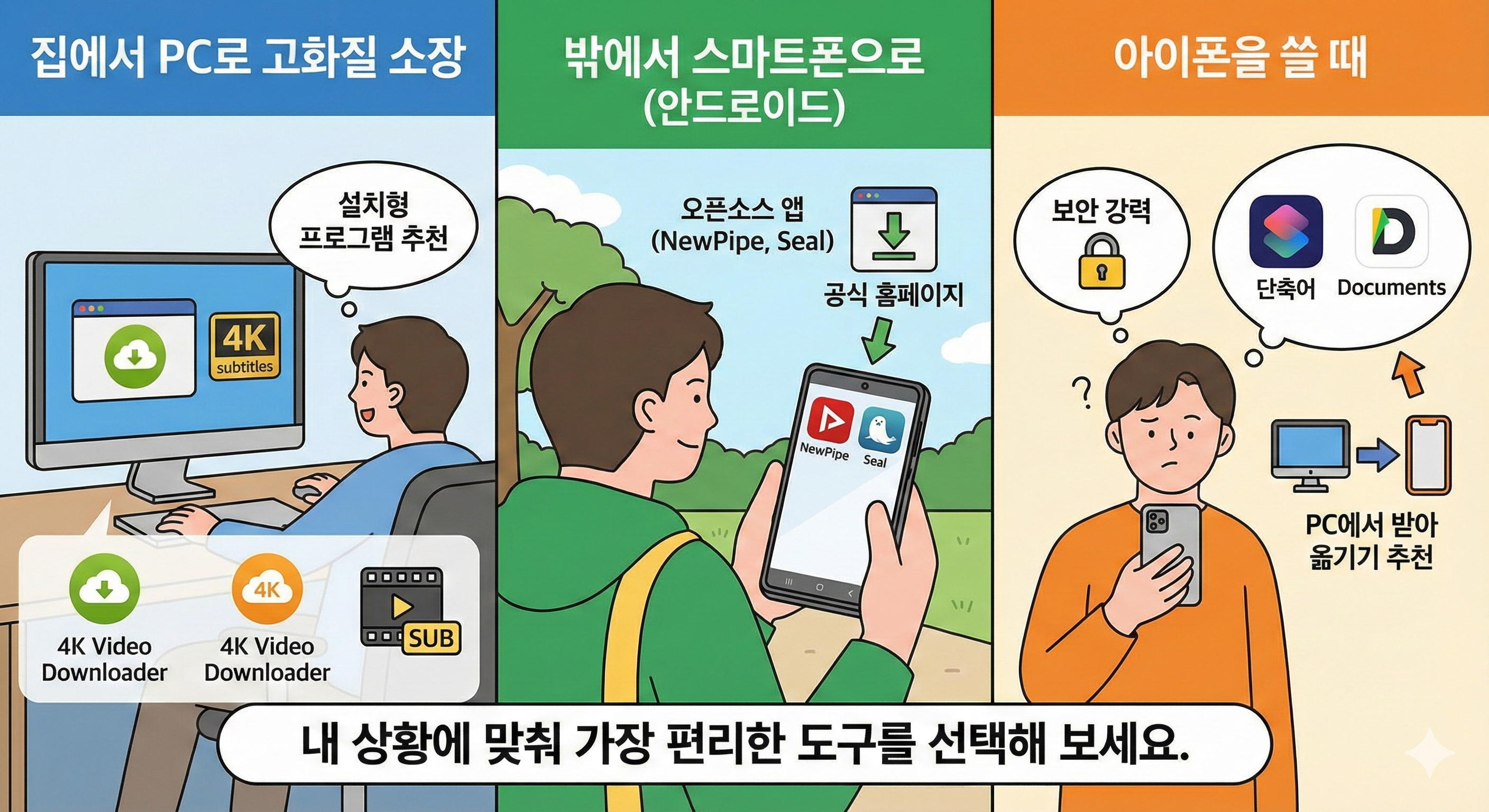 상황별로 딱 맞는 방법