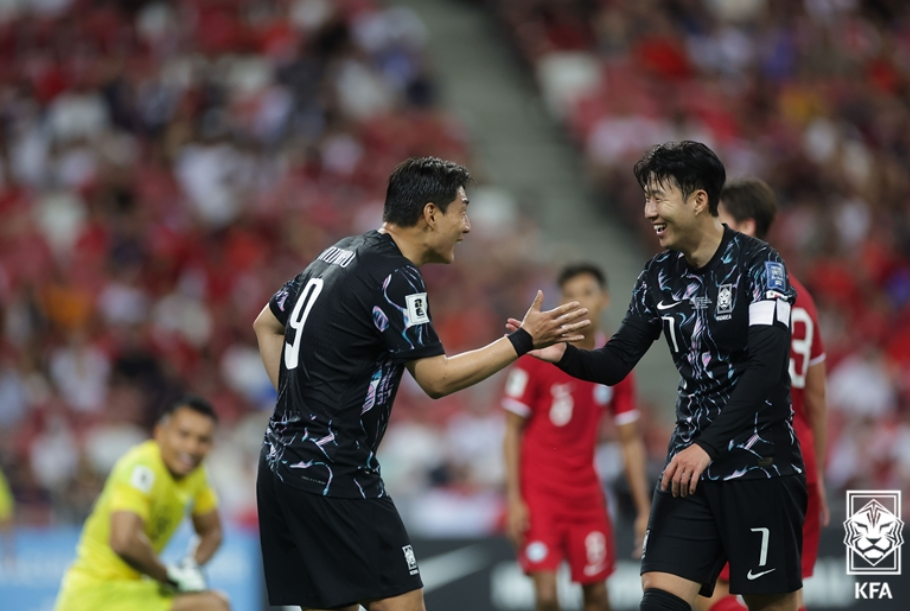 한국 싱가폴전 하이라이트 손흥민 주민규 골