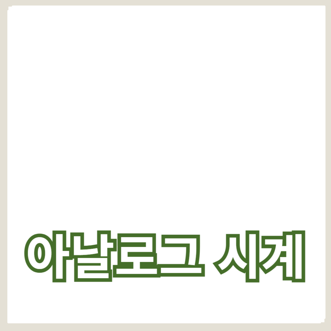 일상의 느린 시간, 아날로그 시계와 함께하는 순간들