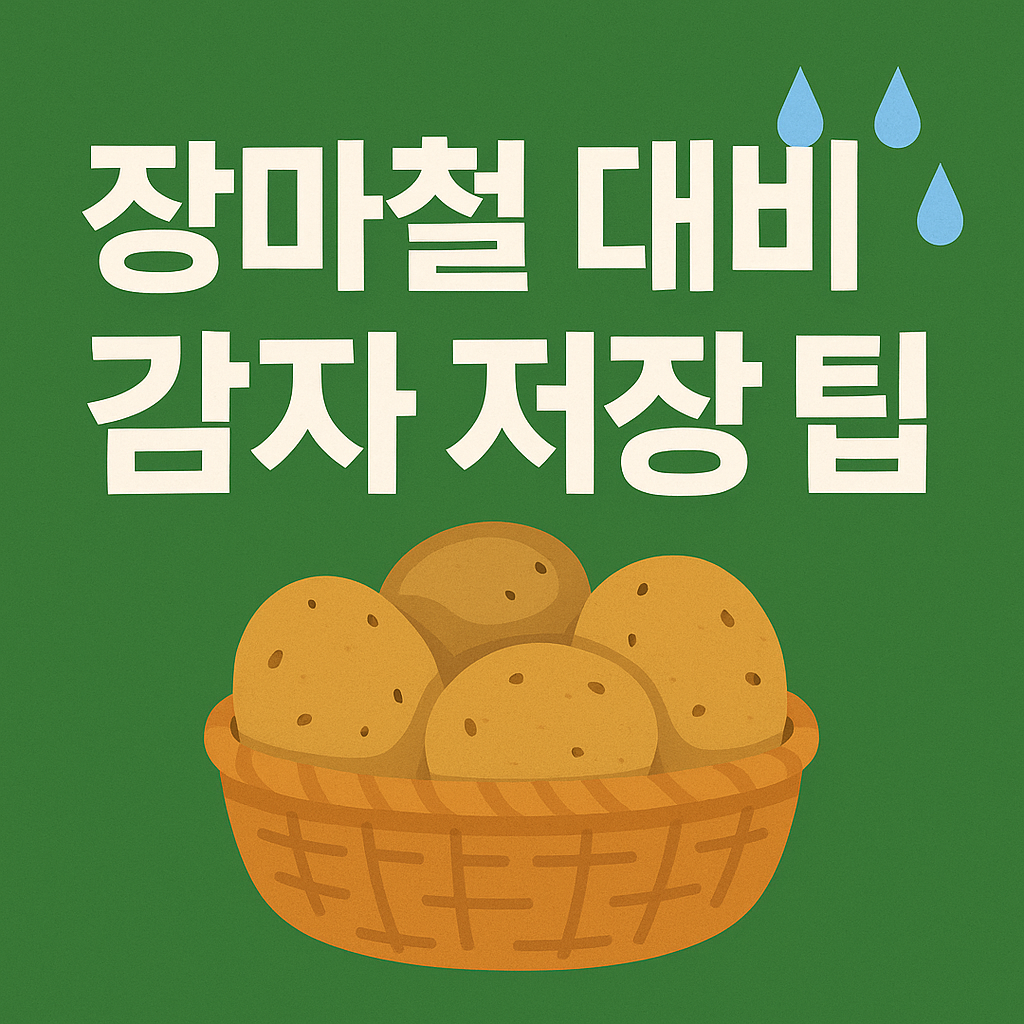 감자캐는법과 감자 저장법