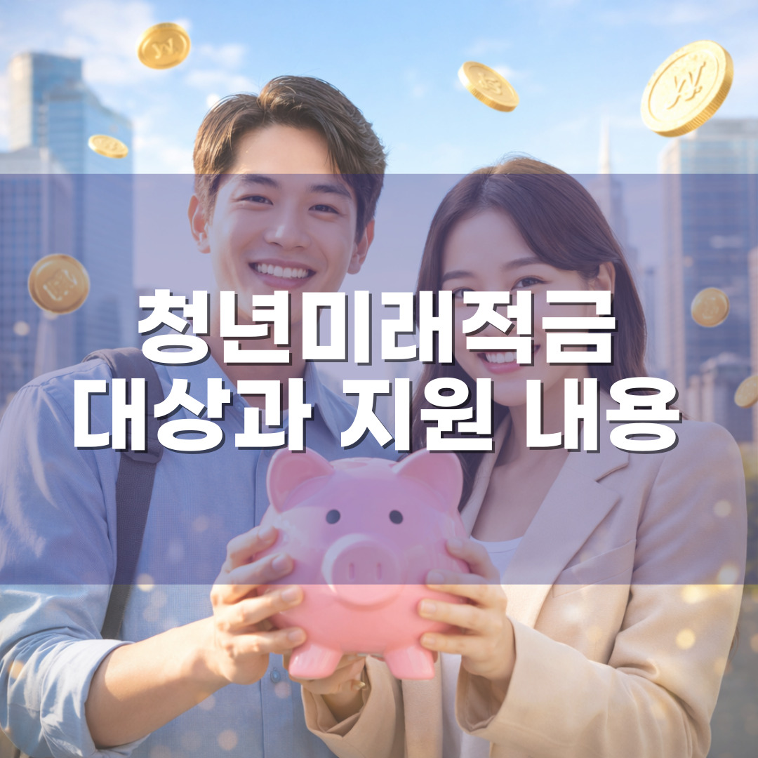 청년미래 적금 대상과 지원내용 정리