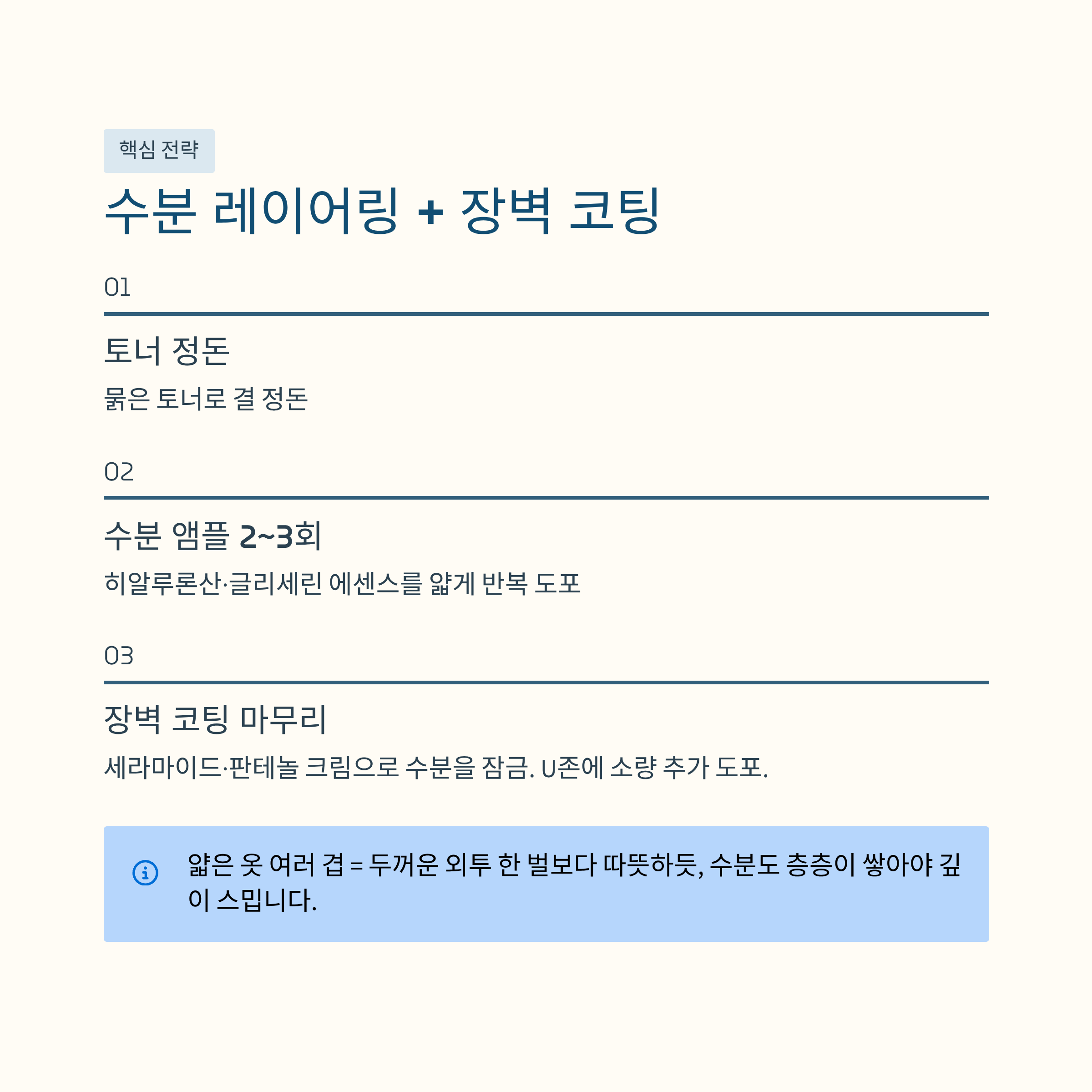 수분 레이어링