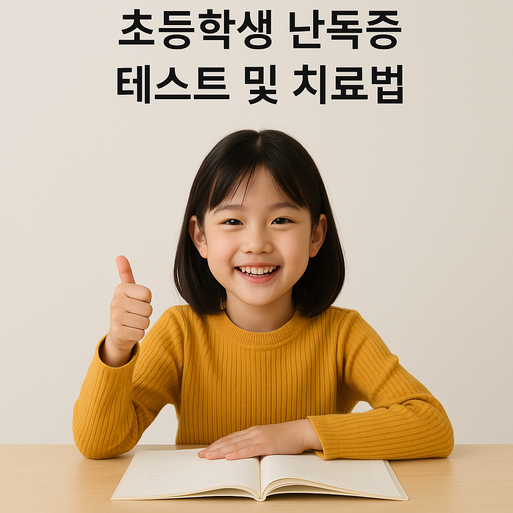 초등학생 난독증 테스트 방법과 치료법 총 정리