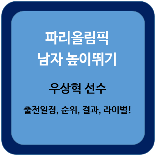 파리올림픽-남자높이뛰기-우상혁선수-출전일정-순위-결과-라이벌