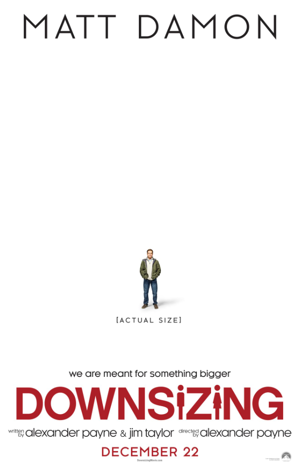 2017, 다운사이징 포스터