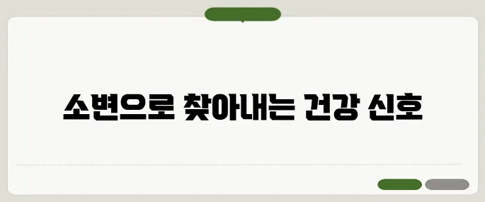 소변검사로 알 수 있는 것 당뇨부터 신장질환까지