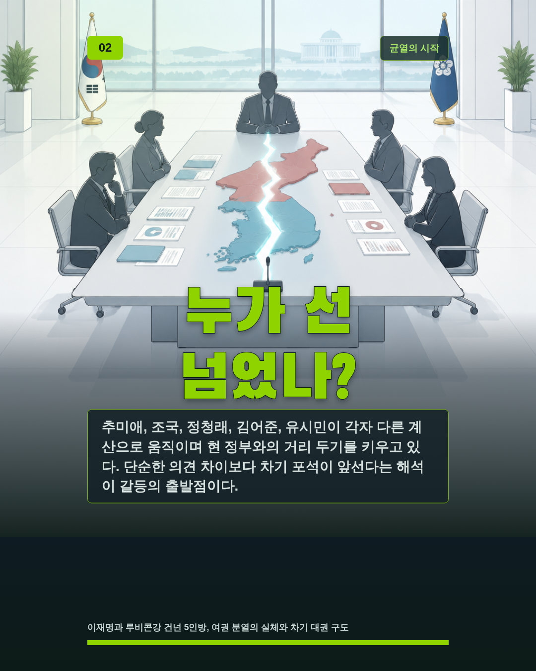 누가 선 넘었나?