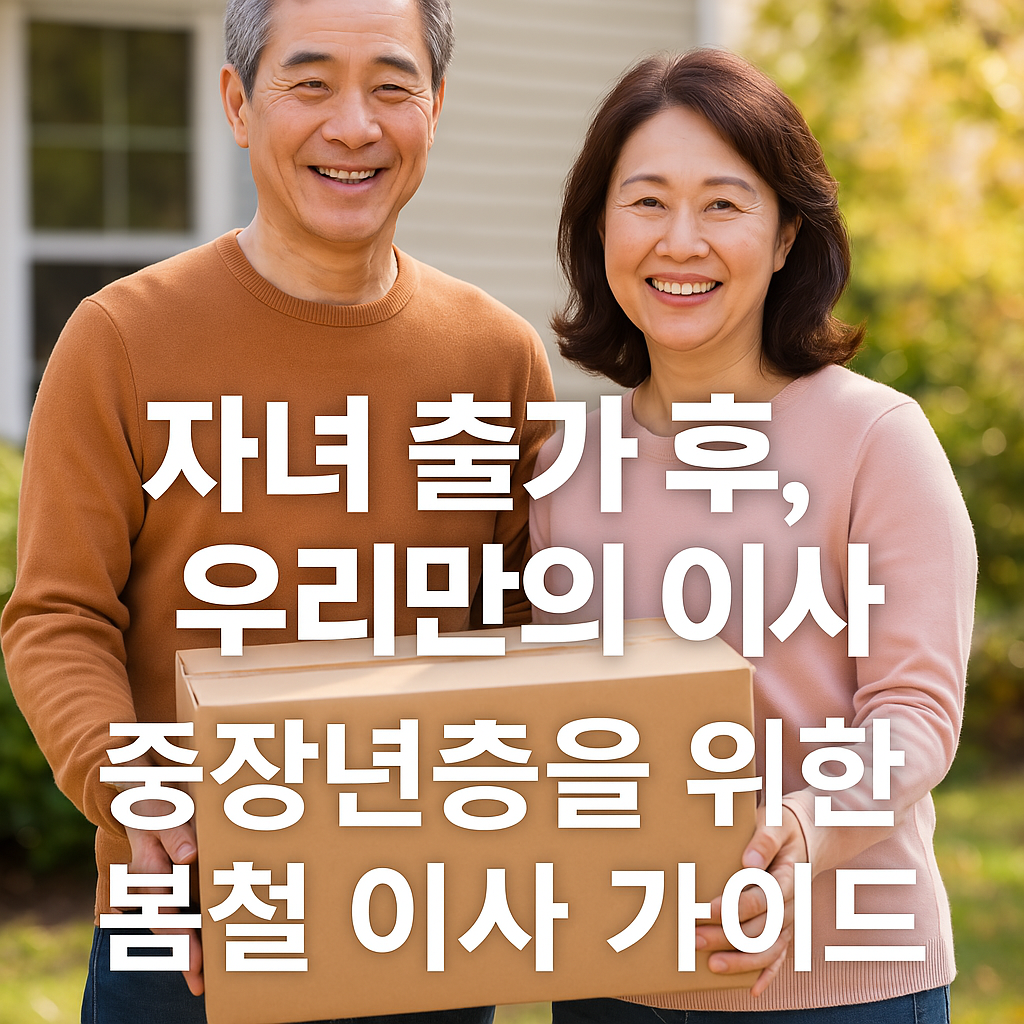 중년부부을 위한 봄철 이사 가이드, 다운사이징부터 정리 노하우까지