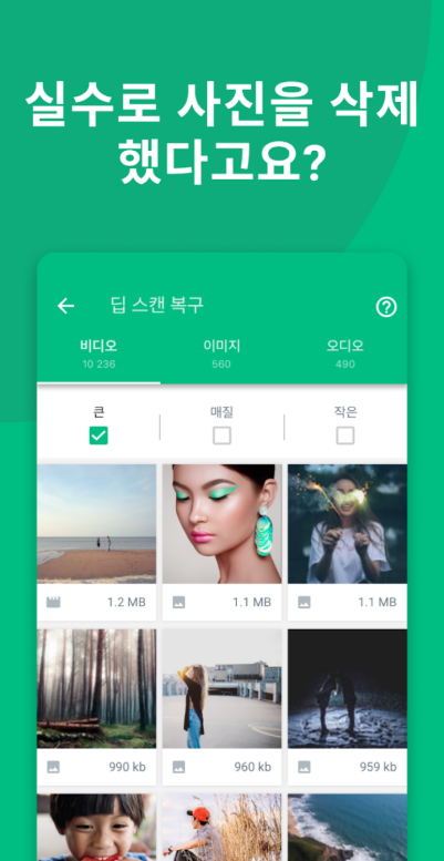 삭제된 사진 복구, 동영상 복원, Dumpster(덤스터)