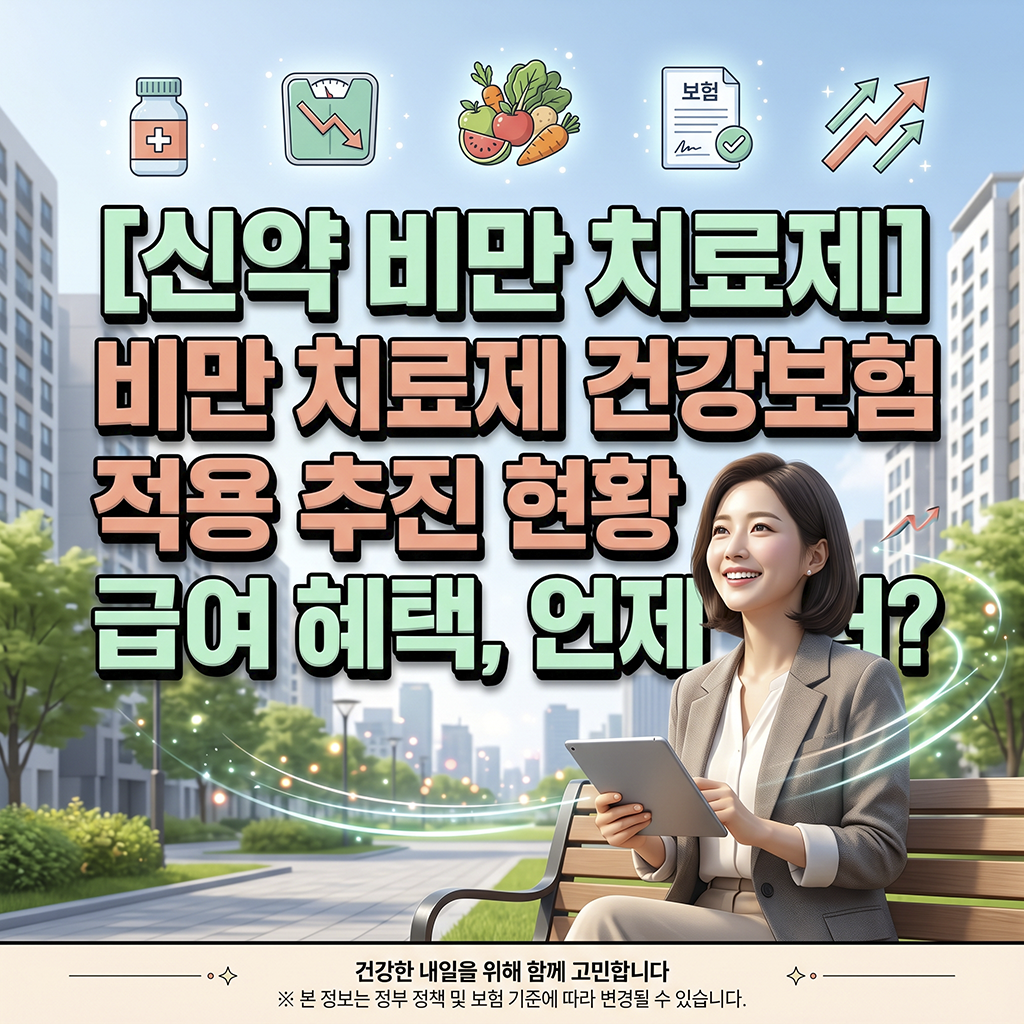 비만 치료제 건강보험 급여화 진행 상황: 언제부터 혜택받나