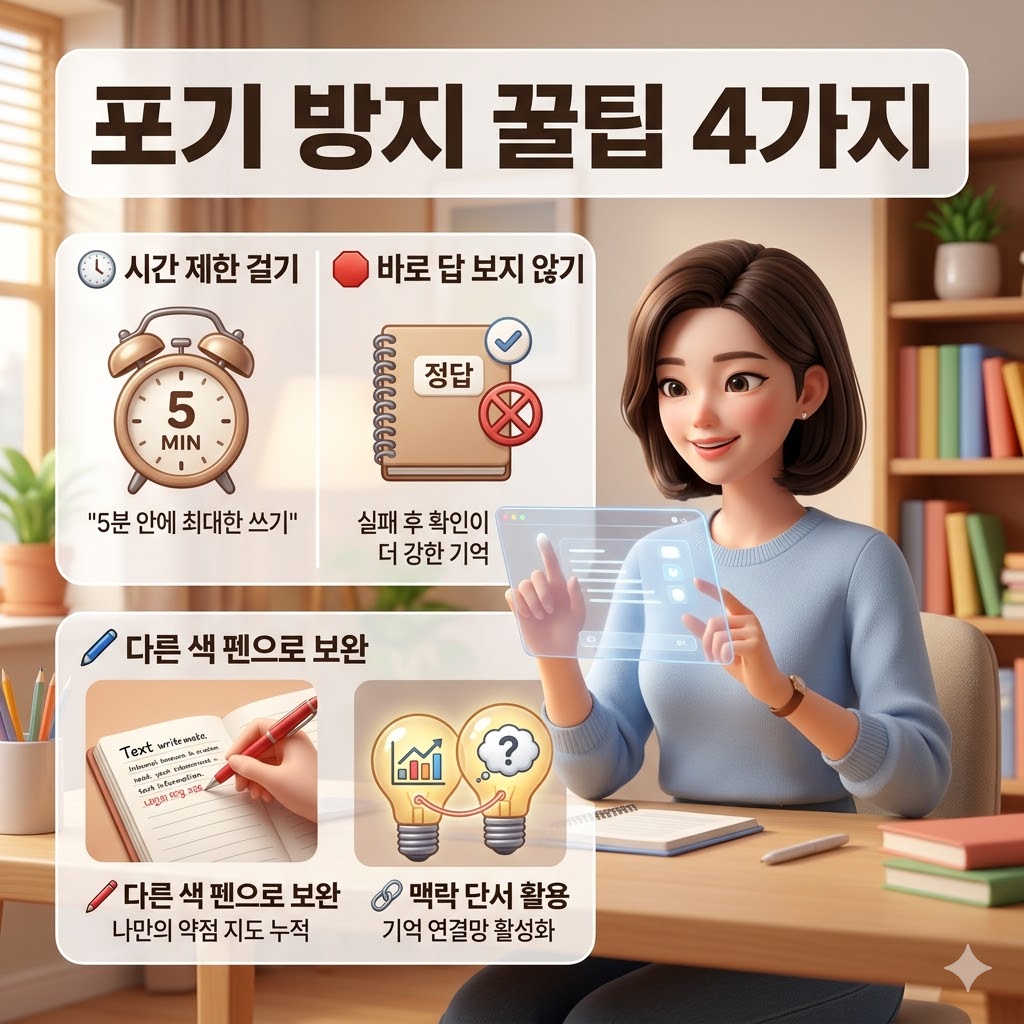 포기 방지 꿀팁 4가지