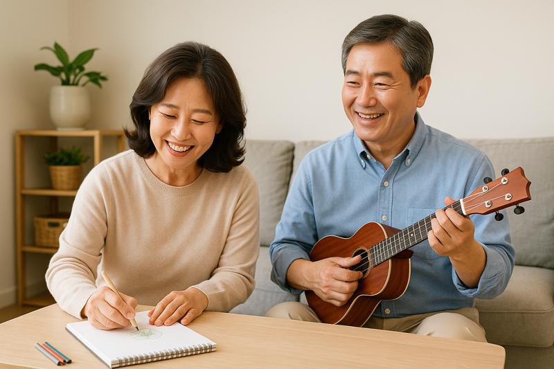 50대,60대 중년 우울·스트레스 해소하는 취미 시작법 7단계