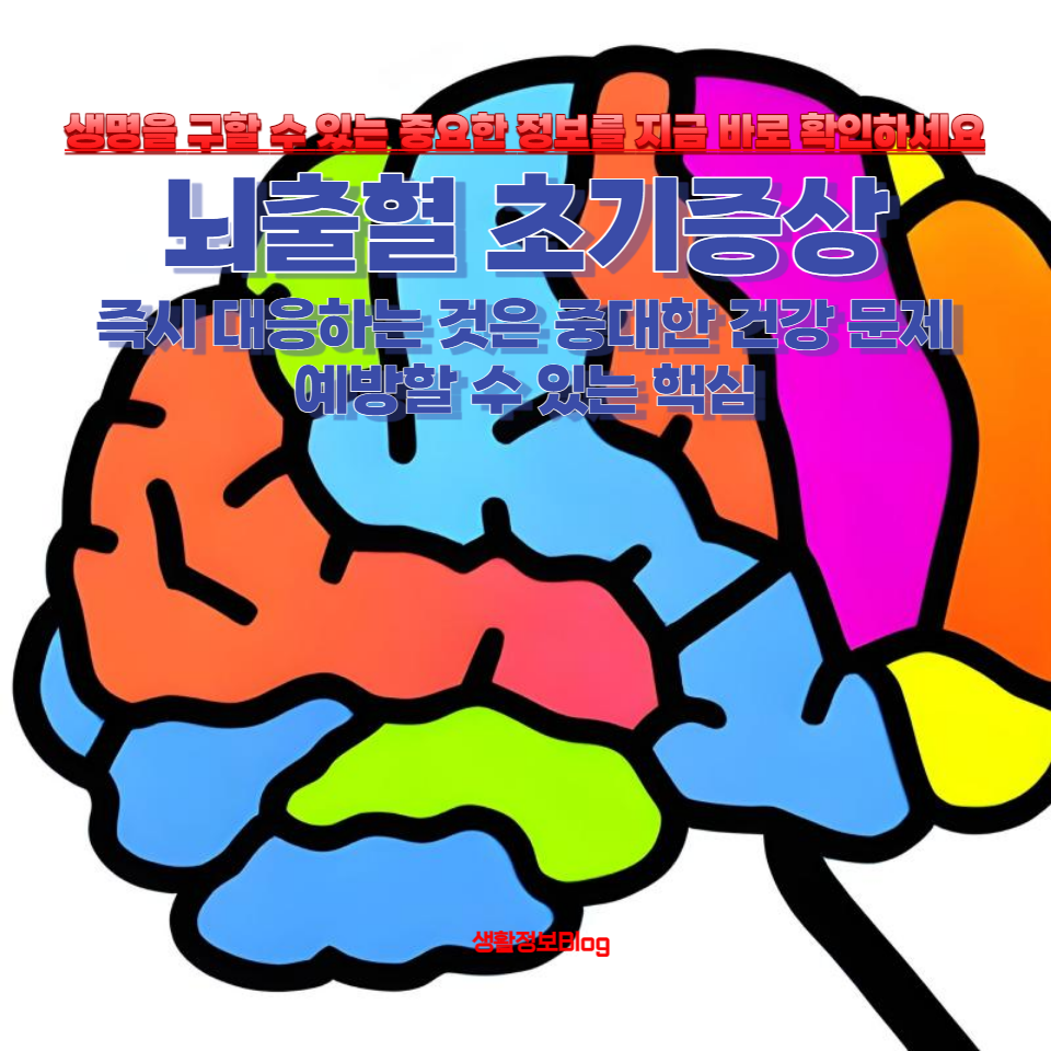 뇌출혈 초기증상을 알아차리고 즉시 대응하는 것은 중대한 건강 문제를 예방할 수 있는 핵심입니다
