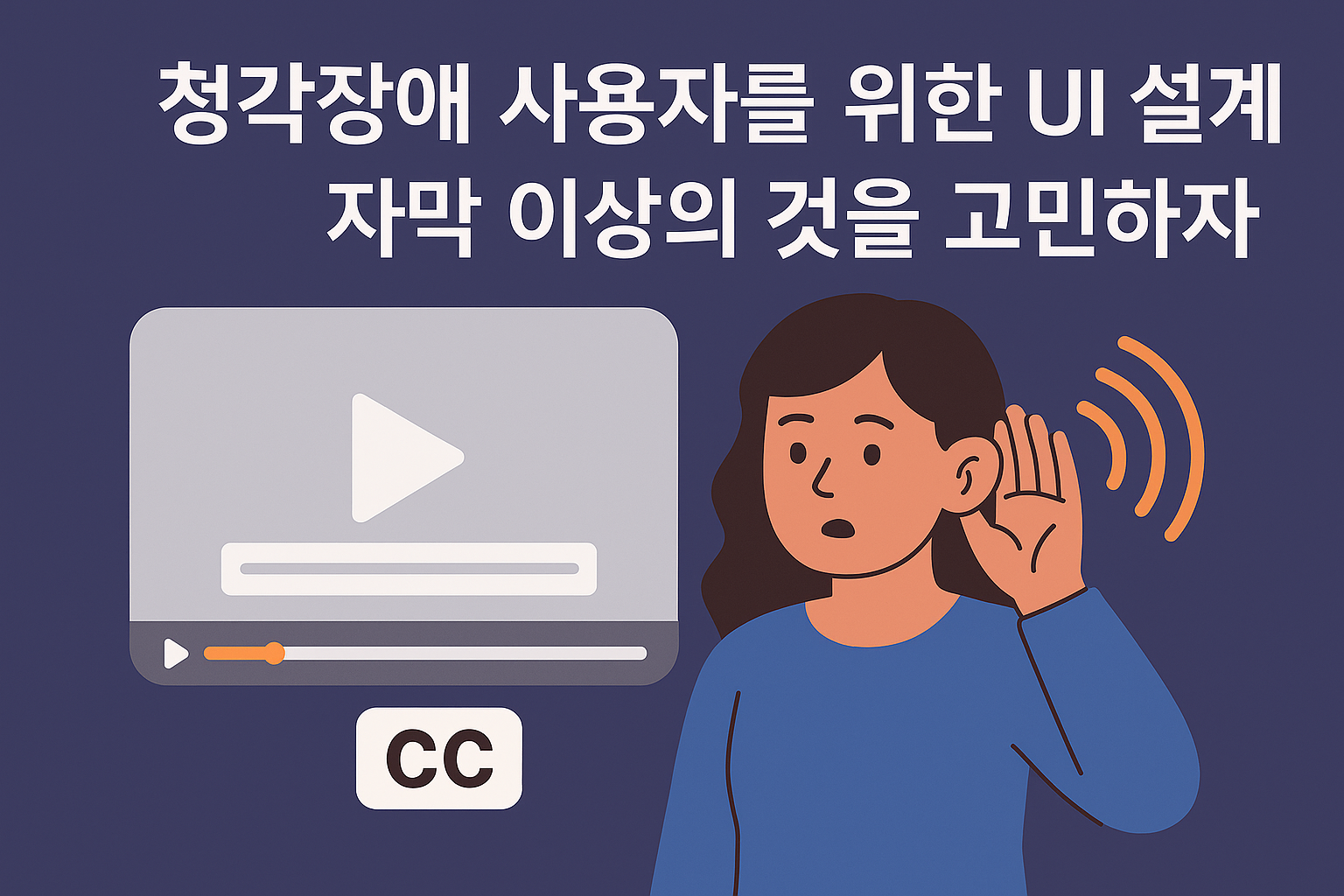 청작장애 사용자를 위한 UI 설계