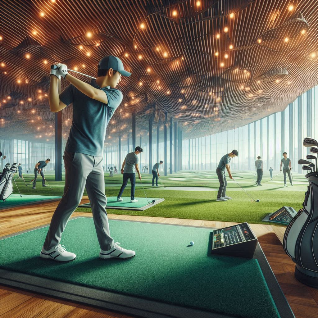 실내골프연습장 배경