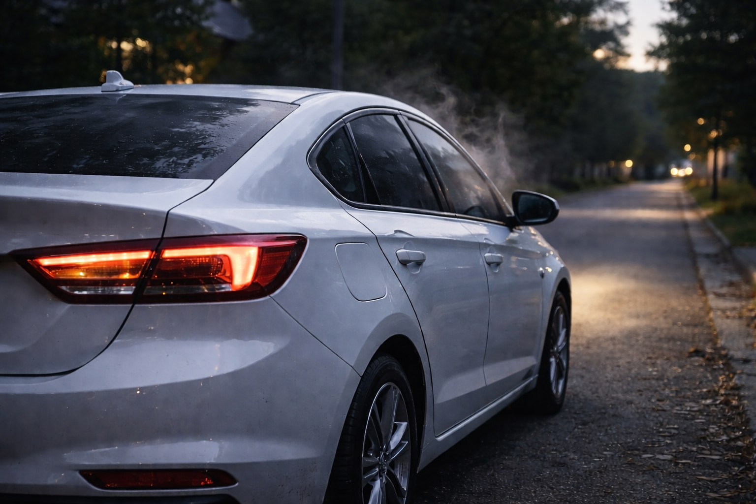 주행 후 차량 하부 부품이 식으면서 소리가 발생하는 상황