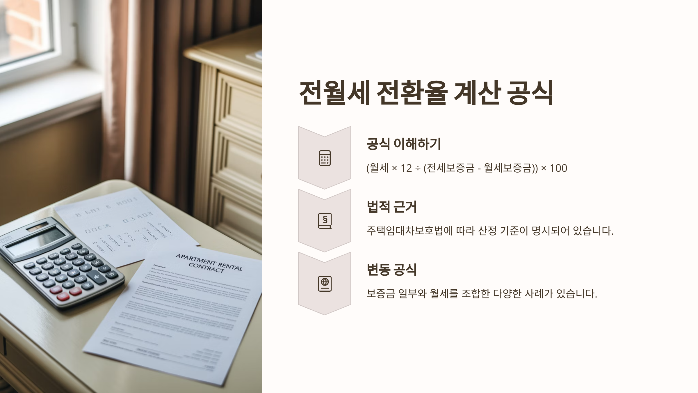 전월세 전환율 계산 공식