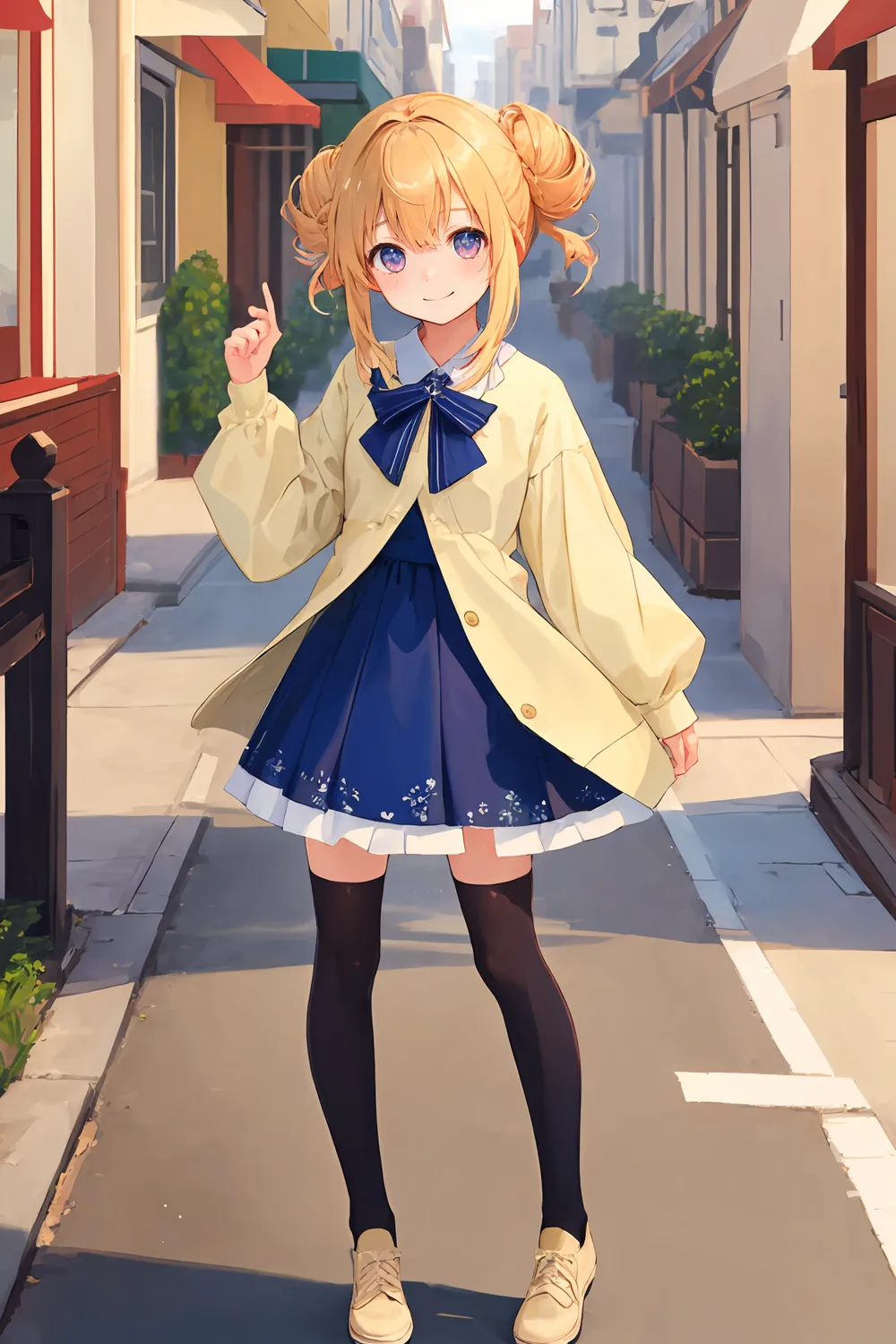 은발 금발 캐릭터 AI그림