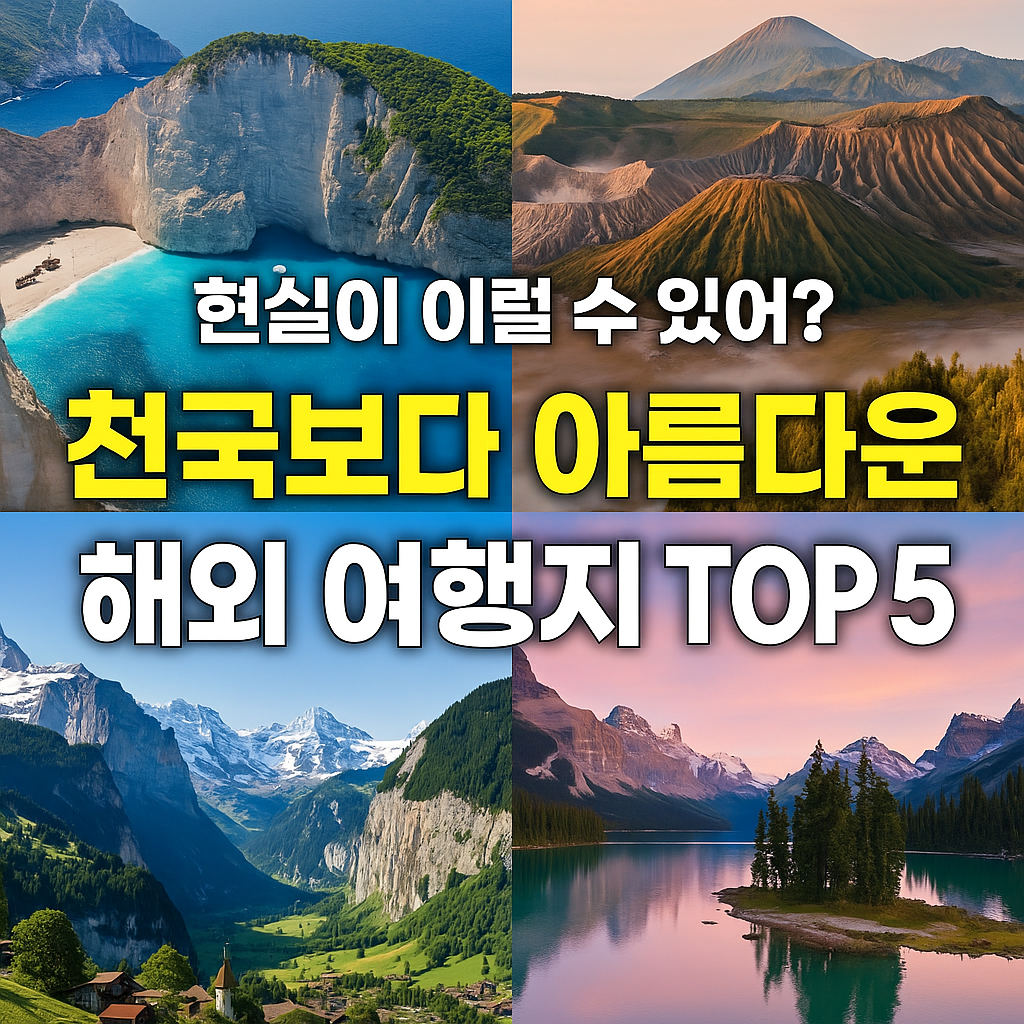 현실이 이럴 수 있어? 천국보다 아름다운 해외 여행지 TOP 5